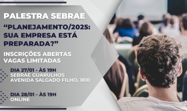 Prepare-se para o Futuro: Participe da Palestra ‘Planejamento/2025