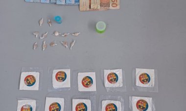 POLÍCIA MILITAR PRENDE HOMEM POR TRÁFICO DE DROGAS EM BOM JESUS DOS PERDÕES