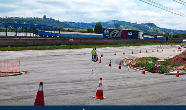 OBRA DA ROTATÓRIA SEGUE PARA FASE FINAL COM SINALIZAÇÃO E ADEQUAÇÃO VIÁRIA EM BOM JESUS DOS PERDÕES