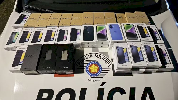 Polícia Militar de Atibaia 42 Recupera Celulares Roubados de Trio Armado