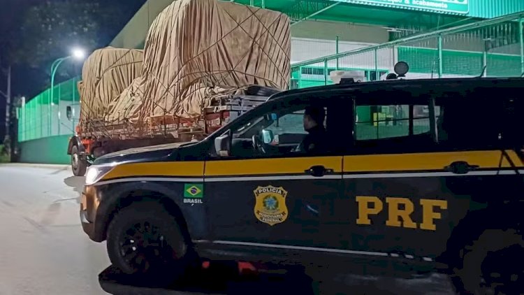 Operação PRF e PCSP Prende Motorista por Transporte de Peças Roubadas