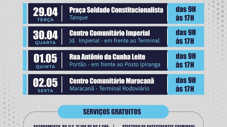 Unidade Móvel de Cidadania em Atibaia: Serviços Gratuitos e Educativos"