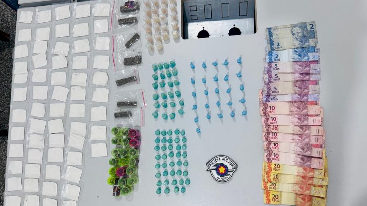 POLÍCIA MILITAR PRENDE INDIVÍDUO POR TRÁFICO DE DROGAS EM BOM JESUS DOS PERDÕES