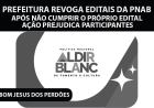 REVOGAÇÃO DA ALDIR BLANC AO NÃO CUMPRIR O PRÓPRIO EDITAL