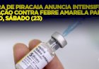 Intensificação da Vacinação Contra Febre Amarela em Piracaia no Dia 23 de Novembro