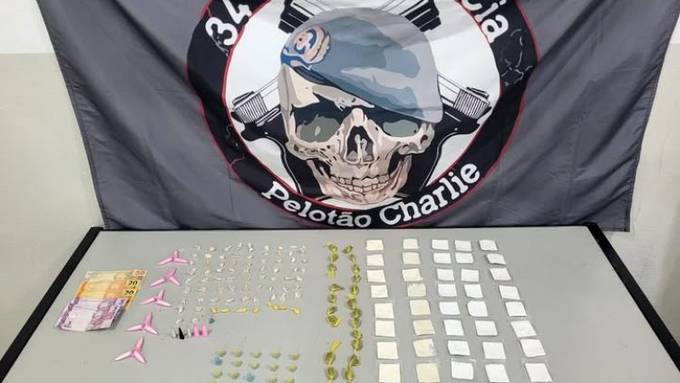 PM PRENDE HOMEM POR TRÁFICO DE DROGAS NO HENEDINA CORTEZ, EM BRAGANÇA PAULISTA