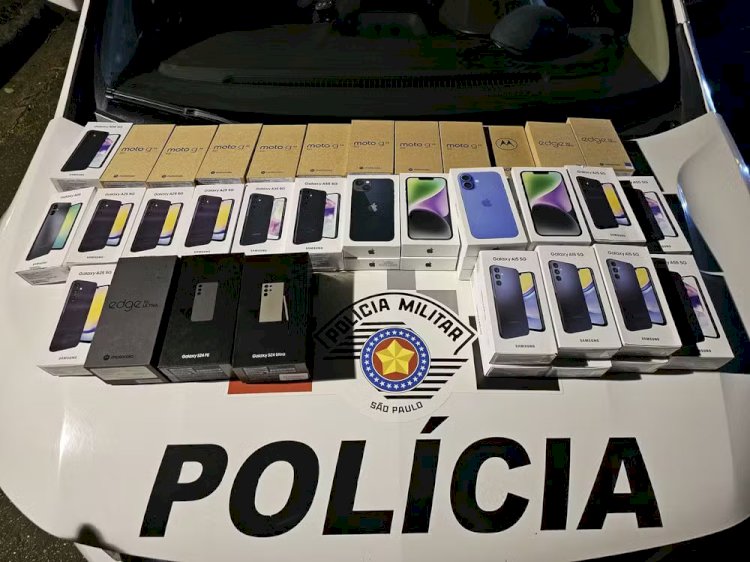 Polícia Militar de Atibaia 42 Recupera Celulares Roubados de Trio Armado