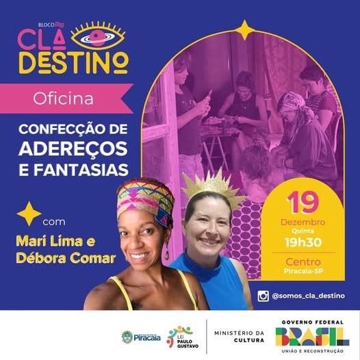 Oficina de Adereços e Fantasias de Carnaval do Clã Destino 2025