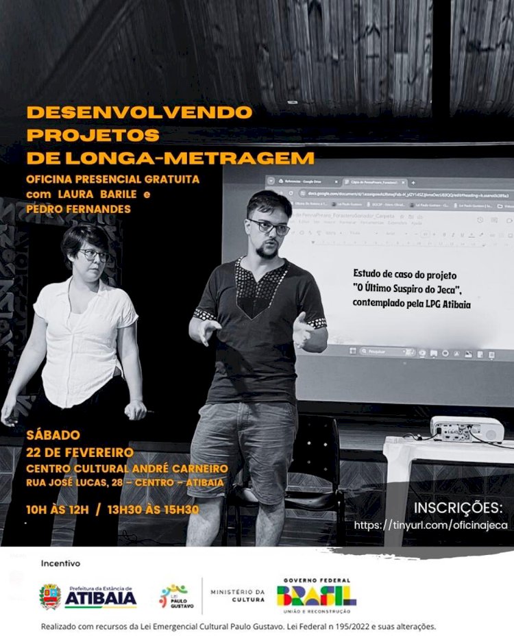 Participe da Oficina de Projetos de Longa-Metragem em Atibaia
