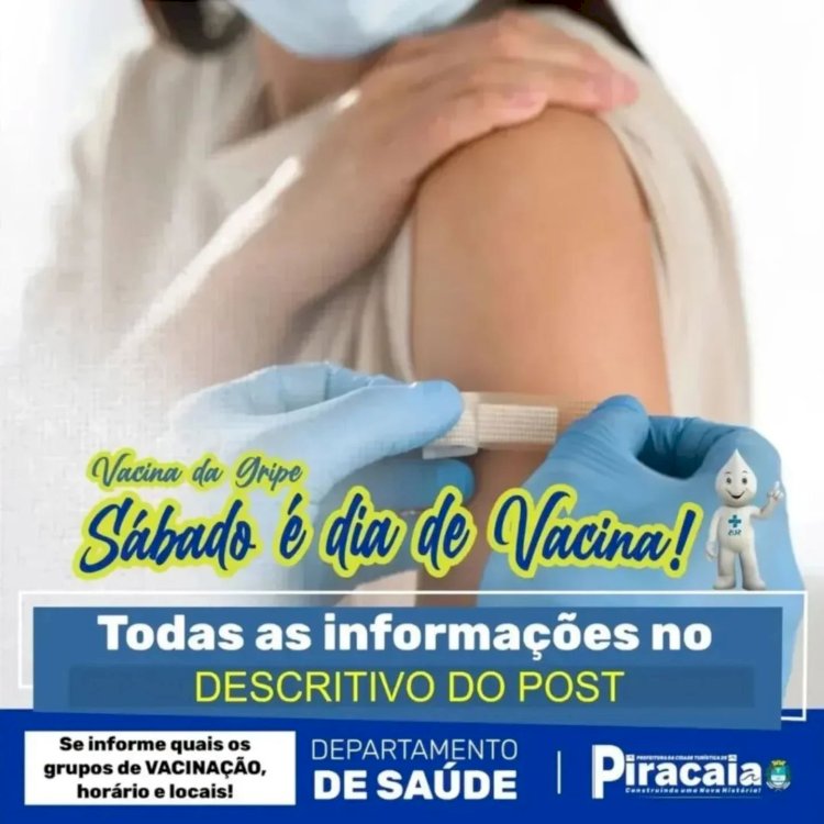 Piracaia Realiza Mutirão de Vacinação: Sábado, 26 de Abril